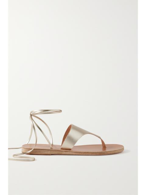 Nychta Metallic Leather Sandals