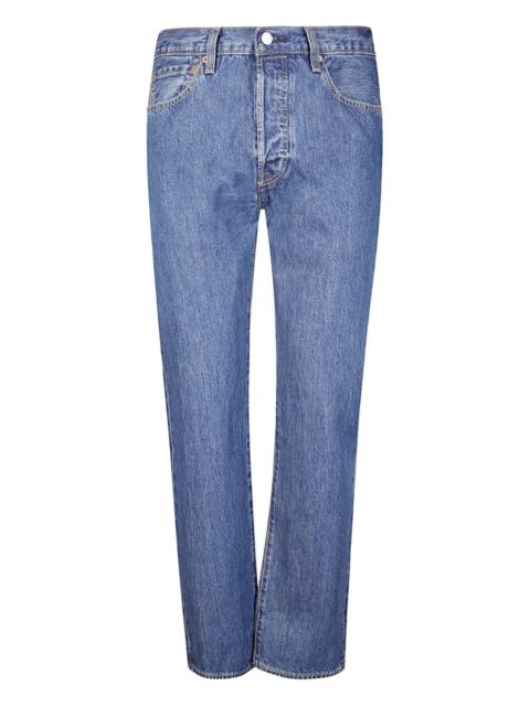 501 buttoned straight-leg jeans