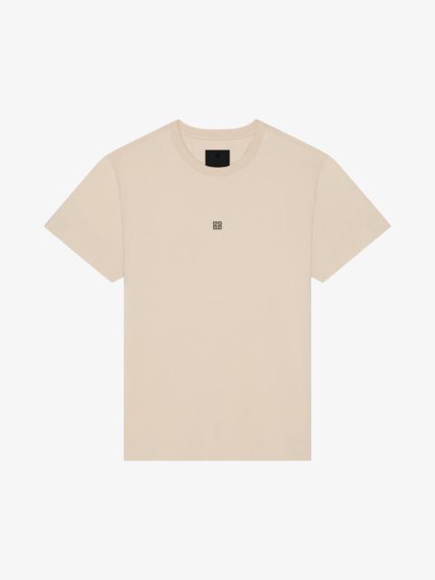 SLIM FIT T-SHIRT IN COTTON WITH 4G EMBROIDERY