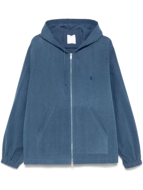 4G-motif cotton hoodie
