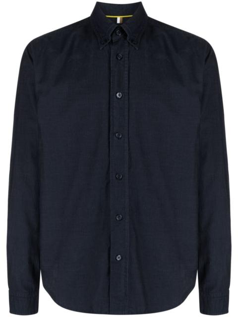 long-sleeve cotton corduroy shirt
