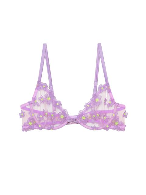 Petal Embroidery Demi Bra