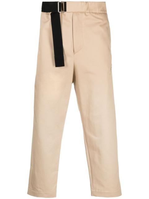 side buckle-fastening trousers