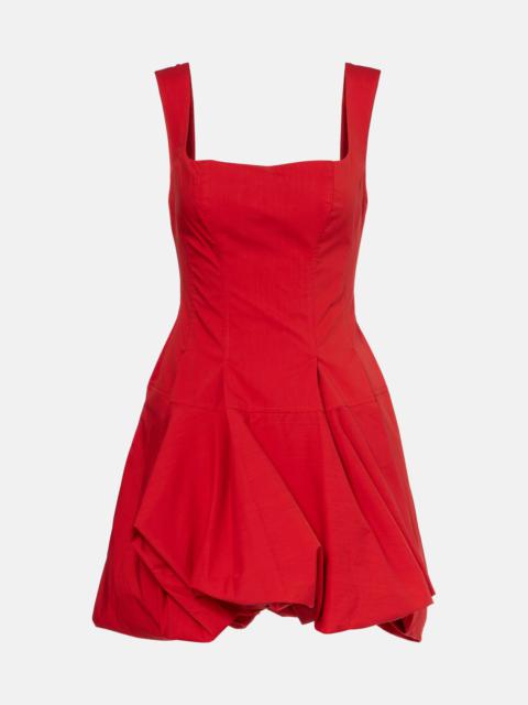 Juni cotton-blend poplin minidress