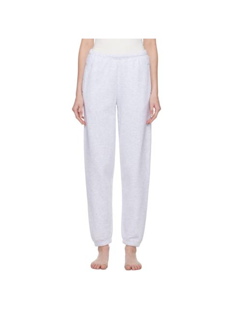 Gray Cotton Fleece Classic Jogger Lounge Pants
