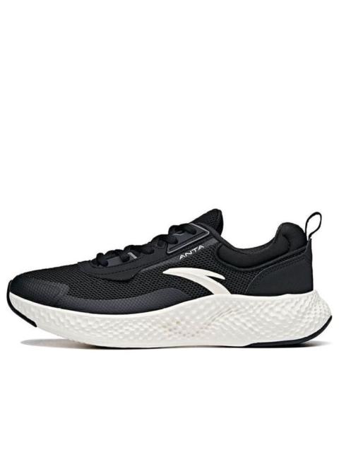 (WMNS) ANTA Running Series Sneakers 'Black Ivory White' 122115536S-4