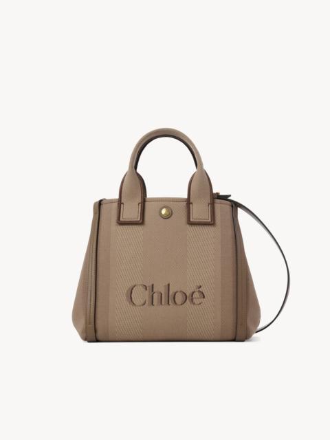 SMALL CHLOÉ CARRY TOTE BAG IN CANVAS