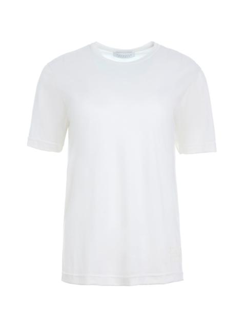 Bandeira T-Shirt in Ivory Cashmere Jersey