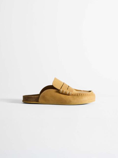 MENS STITCH LOAFER IN MUSTARD