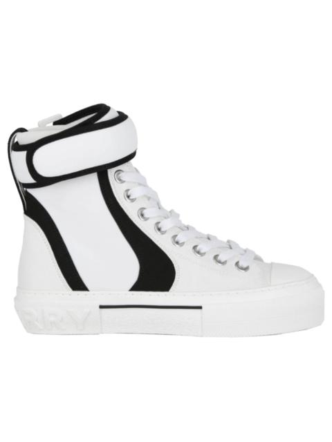 Burberry High-Top Logo Sneaker White Black (Women's)