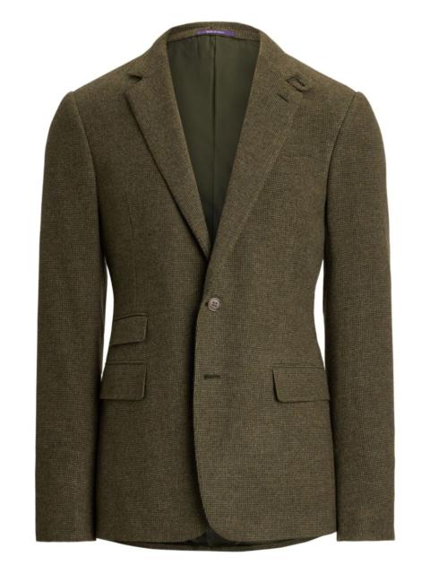 textured single-breasted blazer