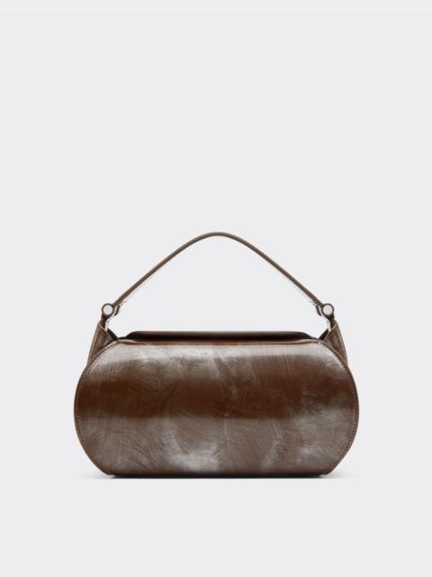 La Ferrari Dino top handle bag in abraded leather