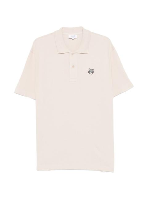 fox-embroidered polo shirt