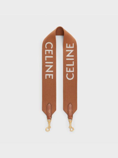 Short Strap in Wool with Celine jacquard