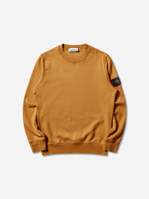 Men's Organic Cotton Fleece Crewneck Sweatshirt Mustard