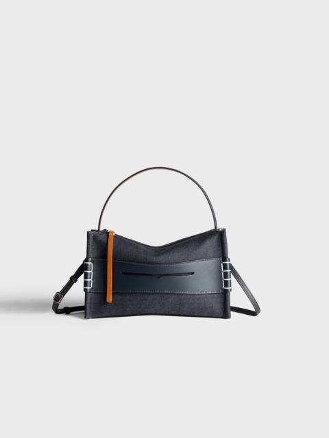 SMALL LOAFER BAG IN INDIGO DENIM