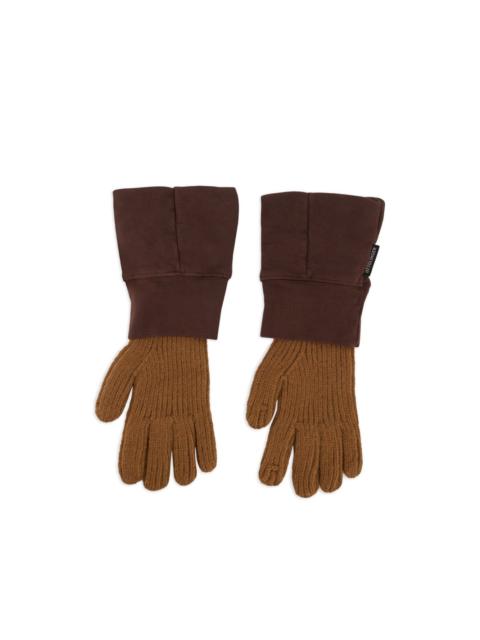 deconstructed sleeve gloves