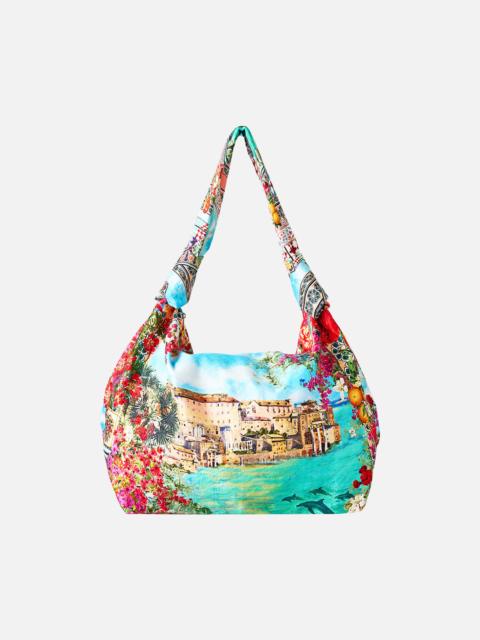 SLOUCH SHOULDER BAG WITH KNOT DETAILS