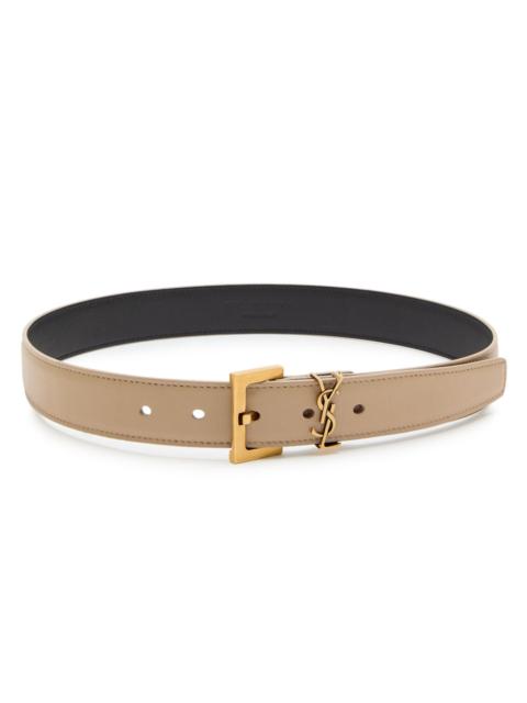 Saint Laurent Logo Leather Belt