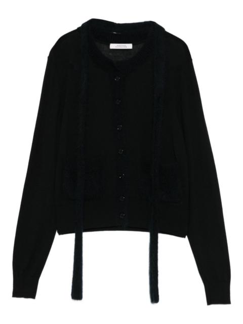 round-neck cashmere cardigan