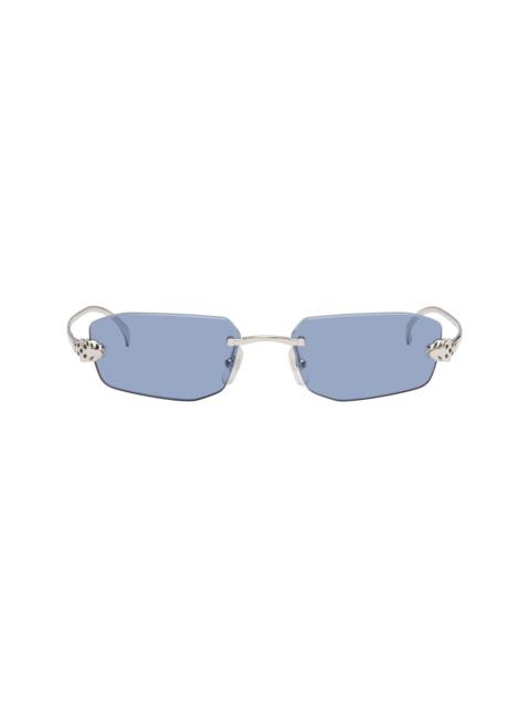 Silver 'Panthère de Cartier' Sunglasses
