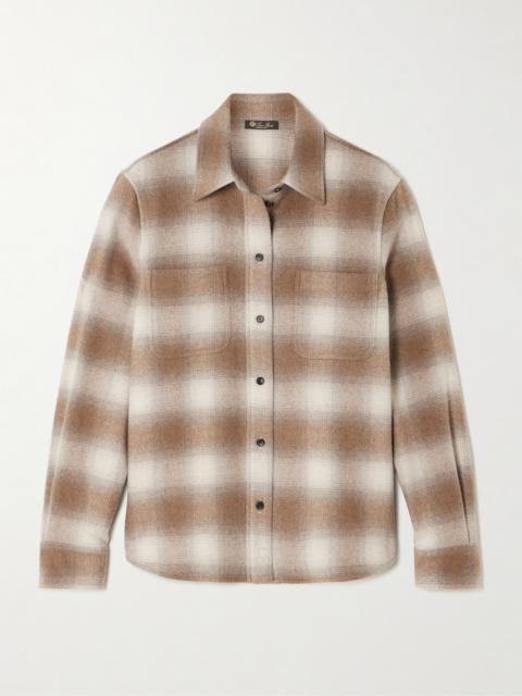 Checked Wool And Cashmere-blend Flannel Shirt