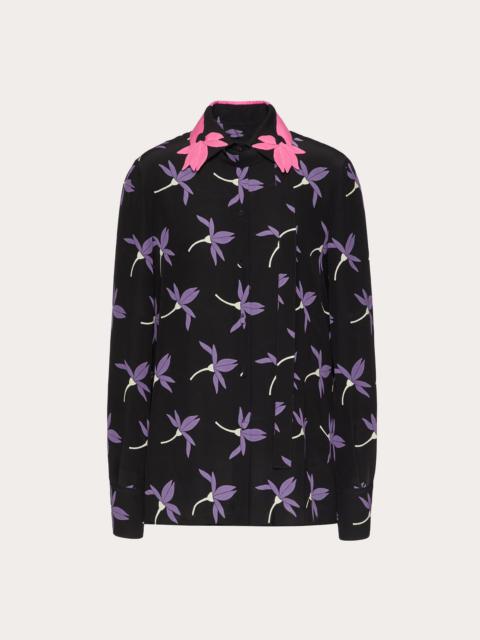 PRINTED CREPE DE CHINE SHIRT