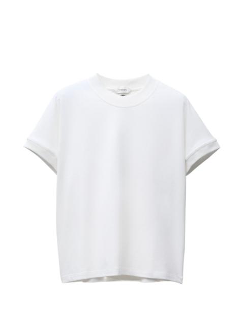 ribbed crewneck T-shirt