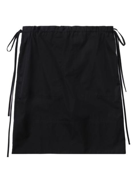 drawstring-waist skirt