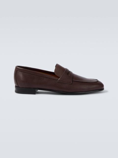 Milton leather penny loafers