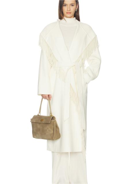 Charli Hooded Coat With Fringe