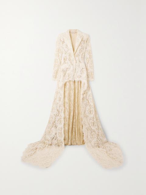 Gregora Draped Corded Lace Jacket