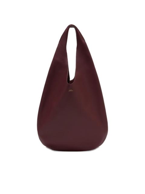 Le Neige smooth leather shopper bag