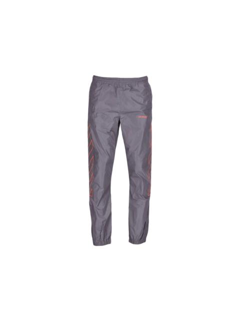 OFF-WHITE Diagonal Outline Track Pants Dark Grey/Orange