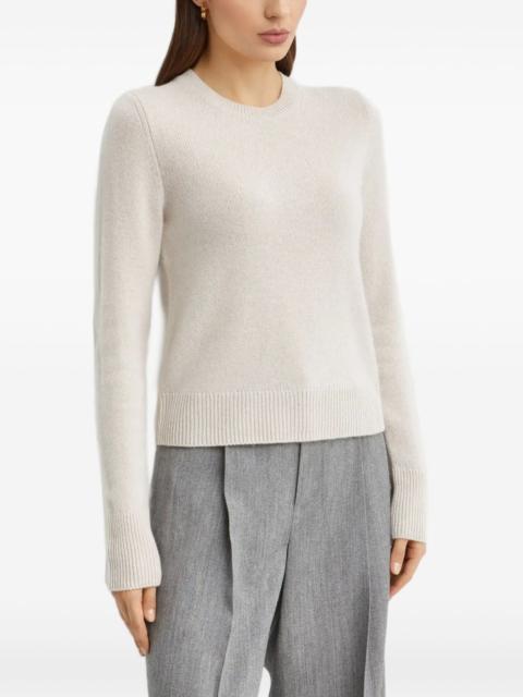 round-neck long-sleeve sweater
