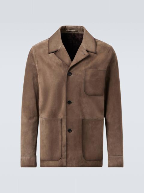 Patina suede jacket
