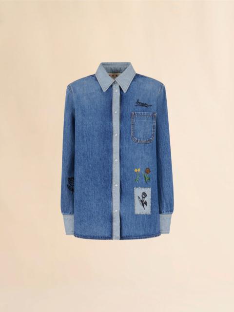 BLUE DENIM SHIRT