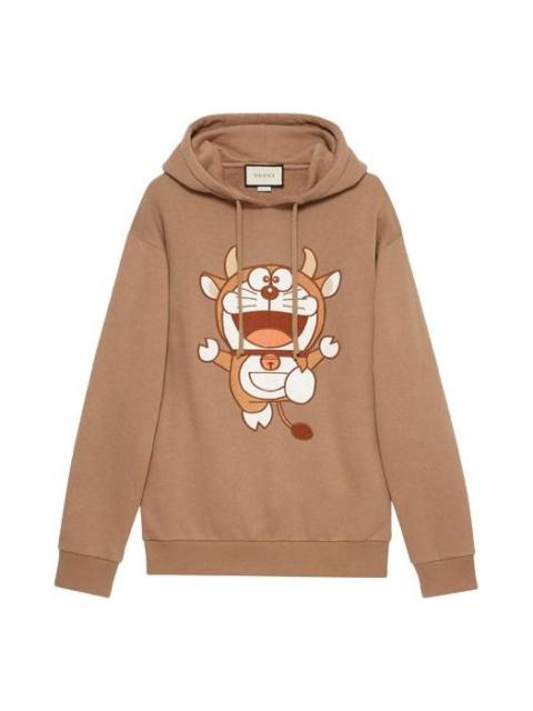 (WMNS) Gucci x Doraemon Hooded Sweatshirt 'Brown' 615061-XJDIO-2597