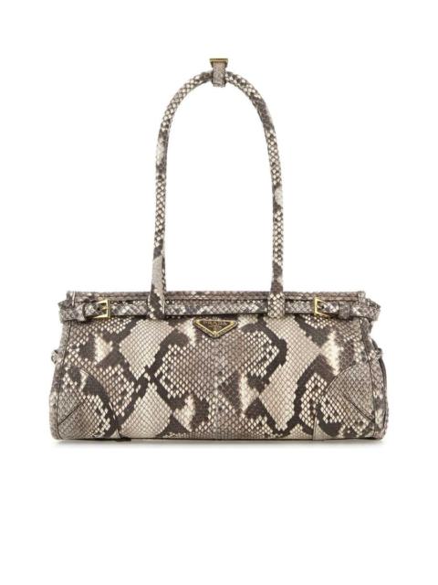 Printed Leather Medium Bonnie Shoulder Bag