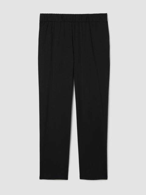 Cotton Blend Ponte Straight Pant
