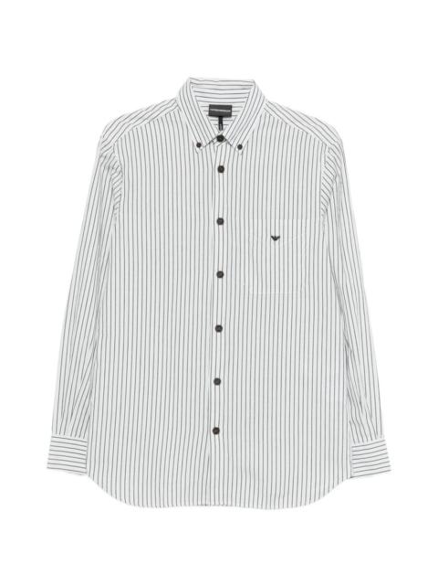 striped button shirt