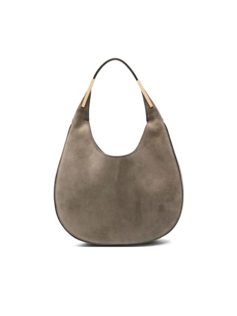 small Florence suede gold-tone top-handle shoulder bag