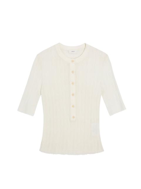 Fisher Fine Cotton Knit Top