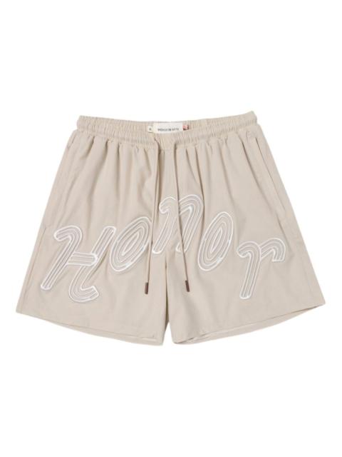 embroidered-logo trunk shorts