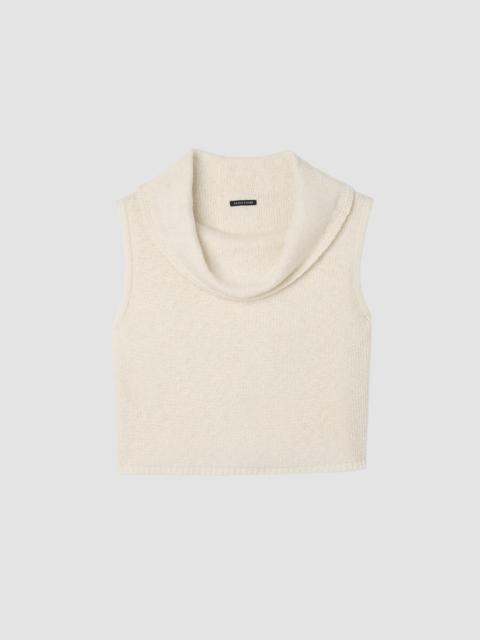 Peruvian Cotton Cloud Drape Neck Vest