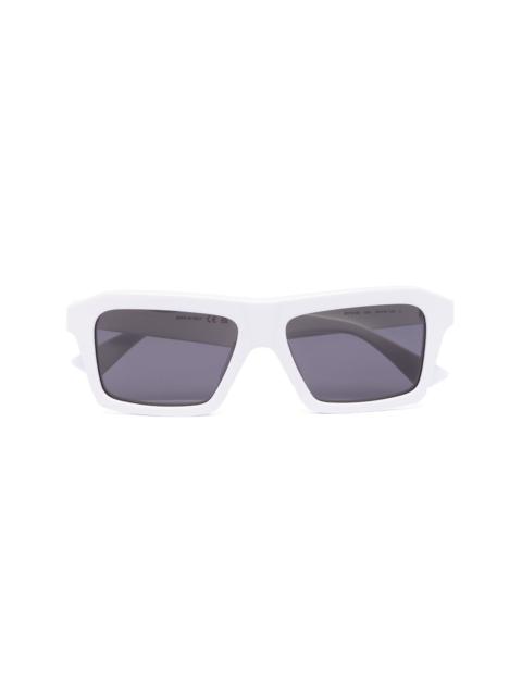Boxy rectangle-frame sunglasses