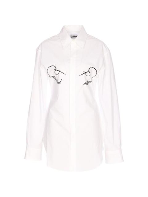 embroidery button shirt