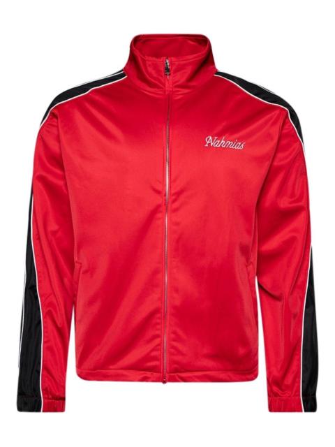 panelled zip-up track jacket