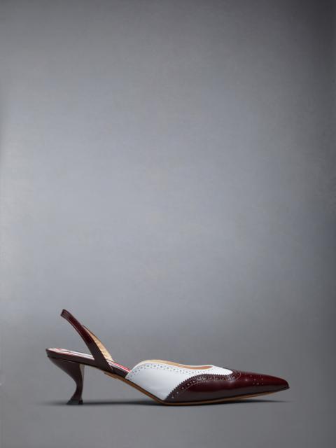 Spazzolato Wingtip Slingback
