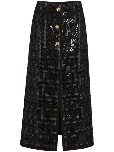 sequinned maxi skirt